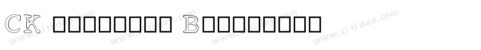 CK Scratchy Box字体转换